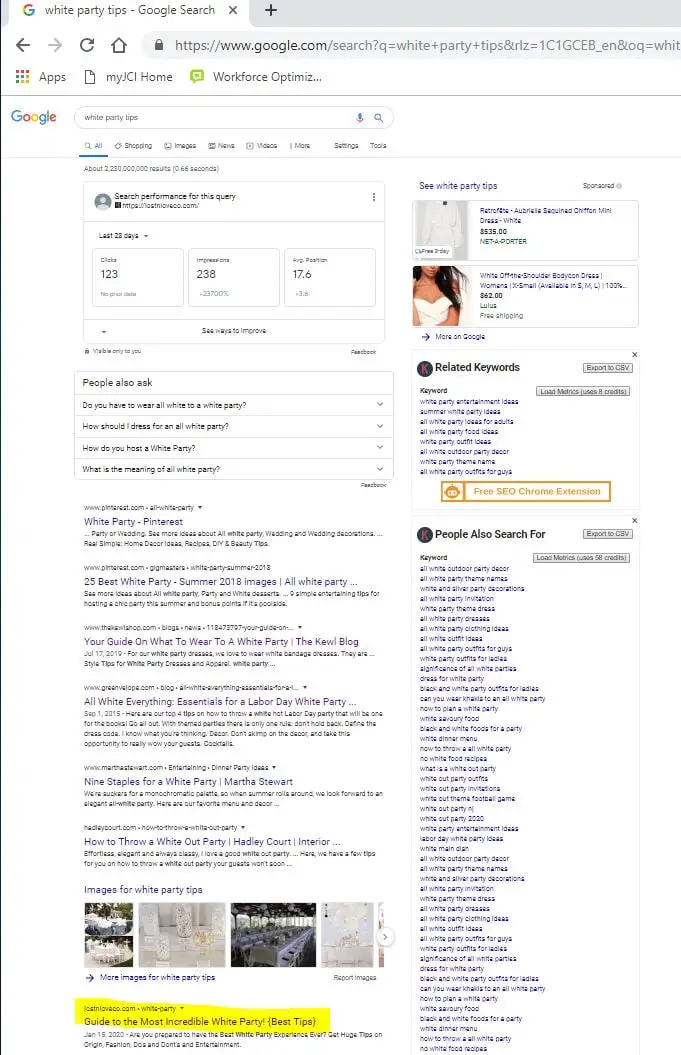 LOSTnLOVEco.com 1st page rank google