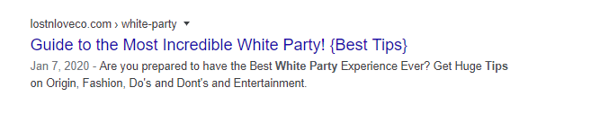 LOSTnLOVEco  White party google search 