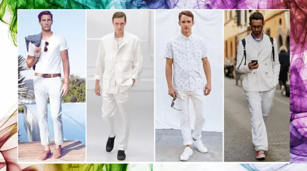 all white casual outfits mens