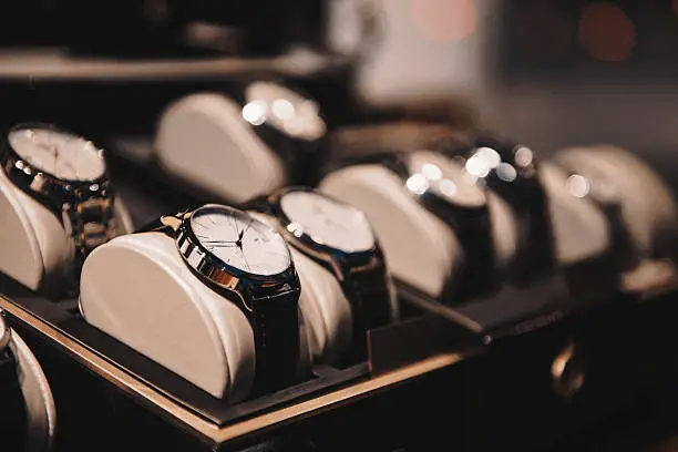 display case of the most trendiest watches