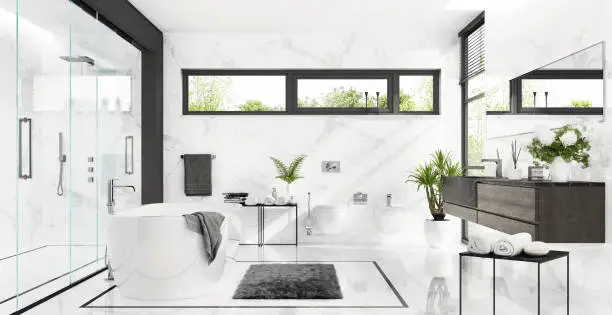 Black And White Bathroom Decor