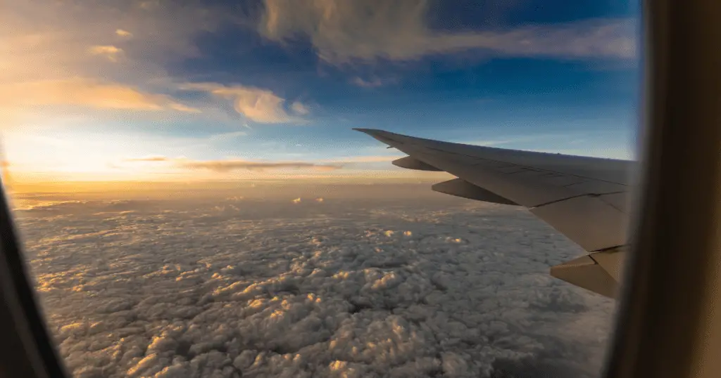 View from the airplane's window