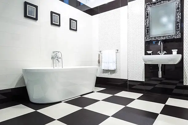 black and white master bathroom ideas