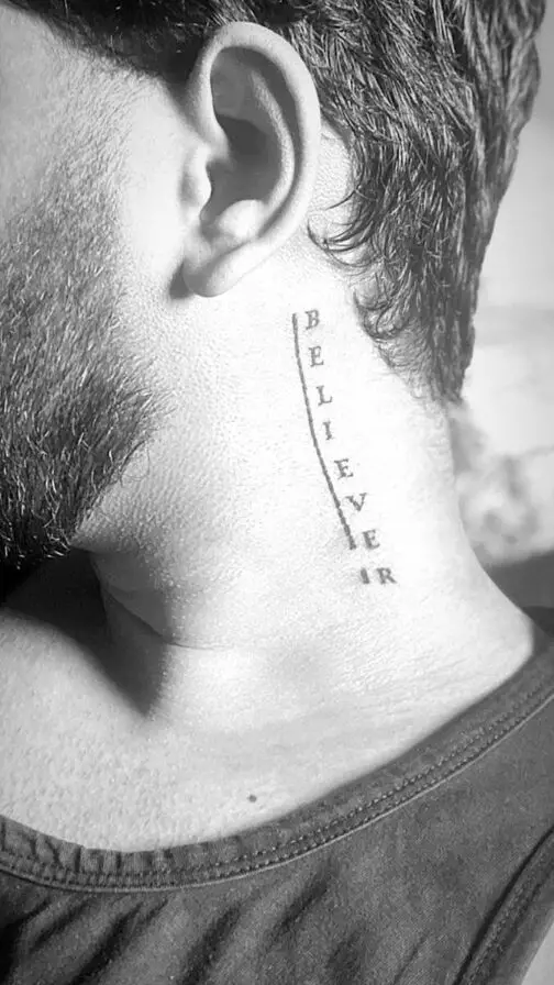 14 Minimalist Neck Tattoo Ideas For Men