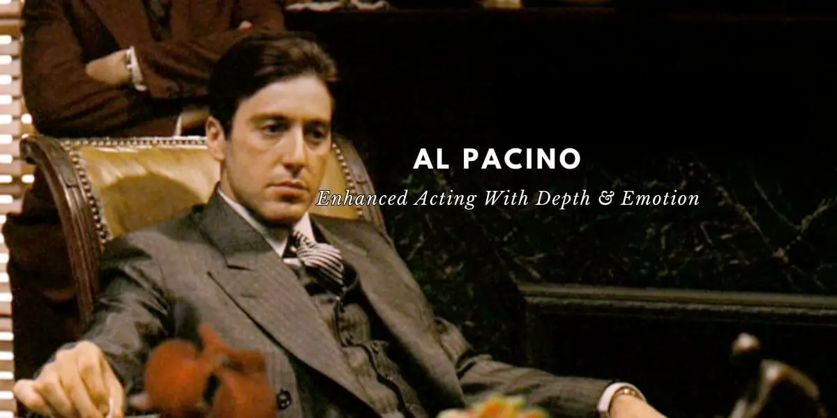 Al Pacino cover photo for tips on acting with depth and emotion