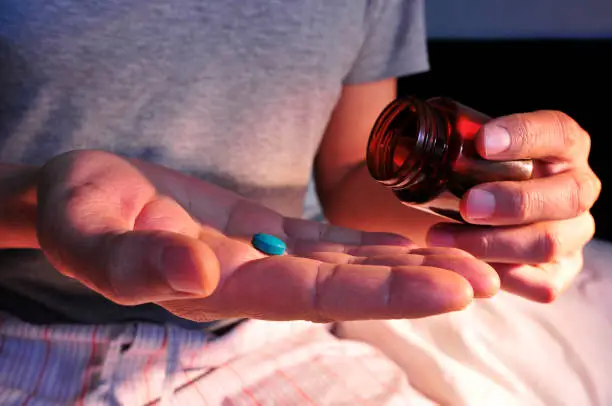 A man using Viagra as a nutrient for cannabis